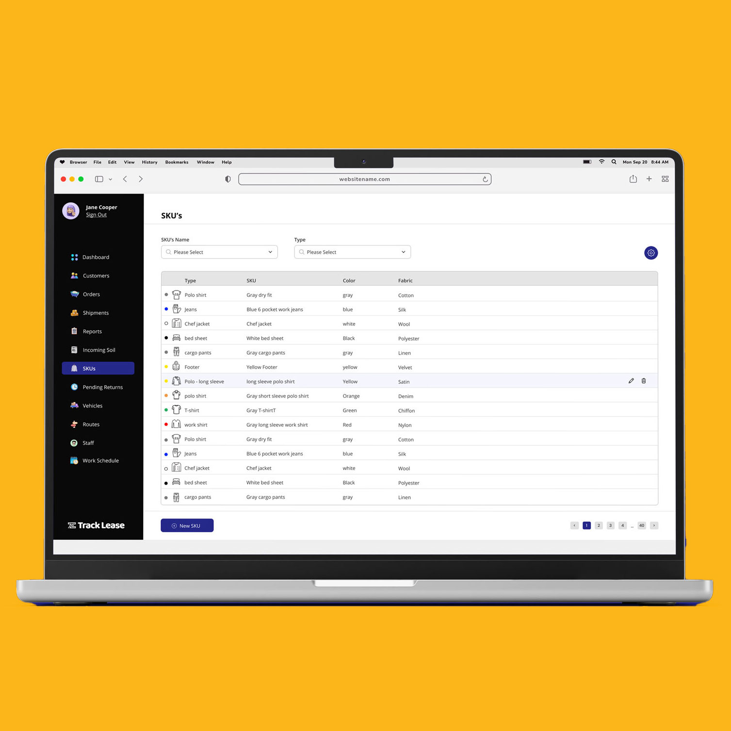 ERP dashboards